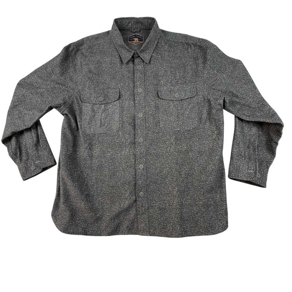 Freedom Foundry Mens Long Sleeve‎ Shirt XXL Button Down Pockets Flannel Speckled